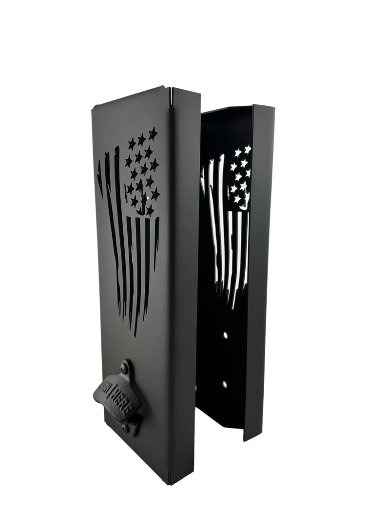 Flag Can Kooler Holder with Bottle Opener